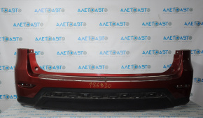 Bare rear bumper Nissan Pathfinder 13-16 prerest, red