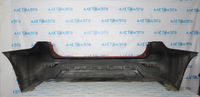 Bare rear bumper Nissan Pathfinder 13-16 prerest, red