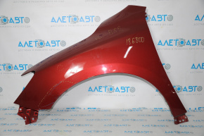 Front left wing Nissan Pathfinder 13-20 red NAH, Taiwan, creased, dented