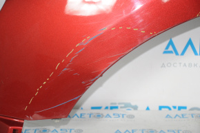 Front left wing Nissan Pathfinder 13-20 red NAH, Taiwan, creased, dented