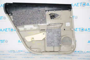 Door trim card rear right Toyota Prius V 12-14 beige leather, creases on the handle
