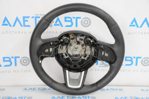 Naked steering wheel Jeep Compass 17-21 leather, black, with pads