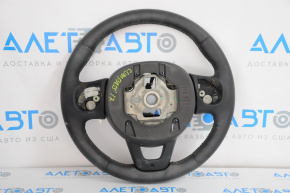 Naked steering wheel Jeep Compass 17-21 leather, black, with pads
