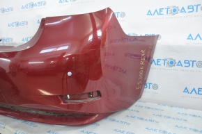 Bare rear bumper Lexus ES300h 13-15 for parking sensors, red, small bumps