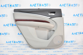 Door trim card rear left Acura MDX 14-16 gray