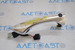 Door handle outer rear left Acura MDX 14-20 keyless chrome