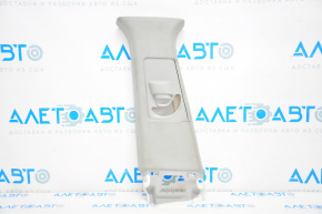 Center pillar trim upper belt left Acura MDX 14-20 gray