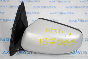 Left side mirror complete Acura MDX 14-16 14 pins, dimming, turn signal, silver