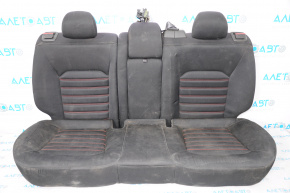 Rear row of seats 2 row Ford Fusion mk5 13-15 cloth black, red stitching, for cleaning