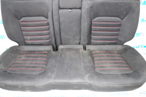 Rear row of seats 2 row Ford Fusion mk5 13-15 cloth black, red stitching, for cleaning