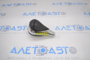 Gear knob Lexus ES300h ES350 13-15 black leather with chrome, worn