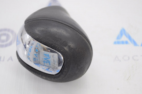 Gear knob Lexus ES300h ES350 13-15 black leather with chrome, worn