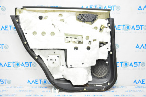 Door trim card rear right Infiniti JX35 QX60 13-13 leather black, for 2 speakers