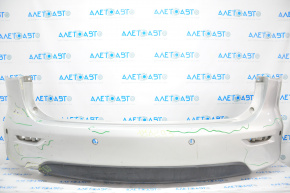 Bare rear bumper Infiniti JX35 QX60 13-15 pre-restored for parking, silver, tears, broken fasteners