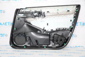 Door trim card front left Honda Accord 18-18 black cloth with gray insert, scratch