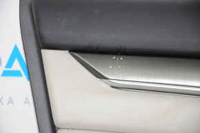Door trim card front left Honda Accord 18-18 black cloth with gray insert, scratch