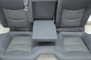 Rear row of seats 2nd row Chevrolet Volt 16- black cloth, blue stitching