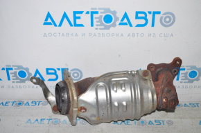 Exhaust manifold with catalytic converter for Honda CRV 12-14 2.4, rusty