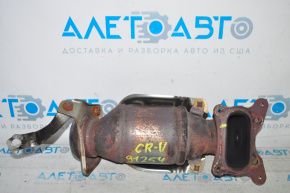 Exhaust manifold with catalytic converter for Honda CRV 12-14 2.4, rusty