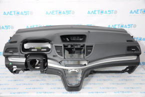Torpedo front panel without AIRBAG Honda CRV 12-14 black, scratches, cracked