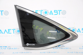 Rear left blind glass window Honda CRV 12-16 chrome