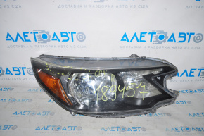 Headlight front right bare Honda CRV 12-14 prerest, broken housing, scratches on glass