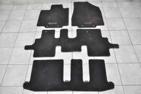 Set of mats Infiniti JX35 QX60 13- cloth black, for dry cleaning