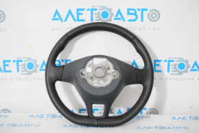 Naked steering wheel VW Jetta 19-23 leather black, without buttons and overlay