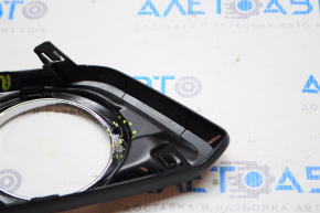 Right fog light frame Nissan Rogue 14-16 broken fastener