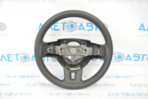 Bare steering wheel Dodge Journey 11-15 rubber black, without buttons, with pads