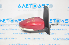 Right side mirror complete Ford C-max MK2 13-18 9 pins, turn signal, heated, red