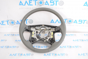 Naked steering wheel Toyota Camry v40 leather, gray, without overlay, without cruise control, scratches