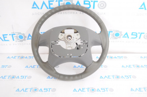 Naked steering wheel Toyota Camry v40 leather, gray, without overlay, without cruise control, scratches