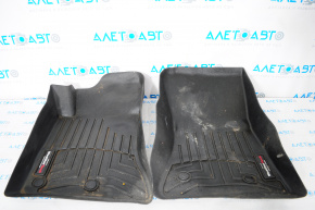 Set of floor mats for Ford Mustang mk6 15- plastic black, WeatherTech