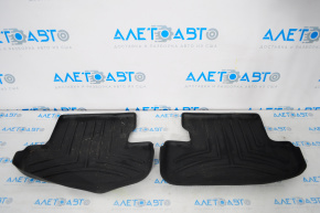 Set of floor mats for Ford Mustang mk6 15- plastic black, WeatherTech