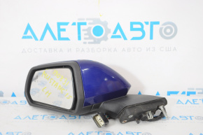 Left side mirror complete Ford Mustang mk6 15-12 pins, BSM, turn signal, backlight, blue