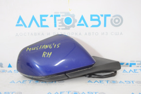 Right side mirror complete Ford Mustang mk6 15-12 pins, BSM, turn signal, backlight, blue