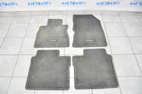 Set of floor mats for Nissan Versa Note 13-19 gray cloth, dry cleanable