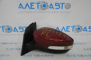 Left side mirror complete Ford Focus mk3 15-18 rest 5 pins, turn signal, red