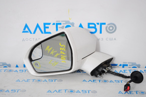 Side mirror left Lincoln MKX 16-18 15 pin, auto warehouse, auto then, turn, heated, white, scratches