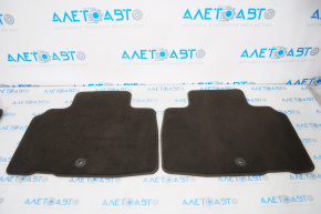 Set of floor mats for Lincoln MKX 16-cloth brown