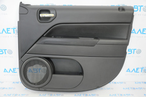 Door trim card front right Jeep Patriot 11-17 plastic and leather, black, worn