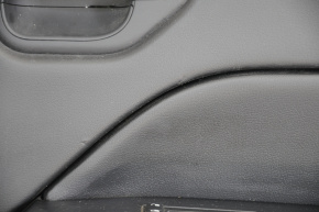 Door trim card front right Jeep Patriot 11-17 plastic and leather, black, worn