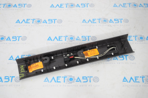 Door sill trim front left Lincoln MKX 16-18 black with chrome and backlight