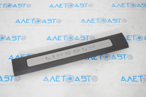Door sill trim front right Lincoln MKX 16-18 black with chrome and backlight
