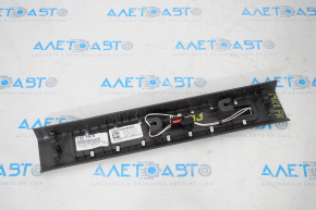 Door sill trim front right Lincoln MKX 16-18 black with chrome and backlight