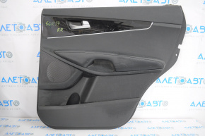 Door trim card rear right Kia Sorento 16-18 black, leather, without curtain