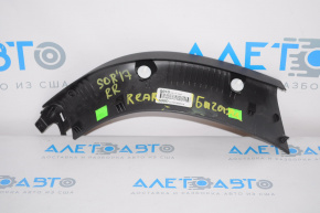 Trunk door trim right Kia Sorento 16-20 black