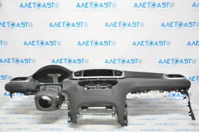 Torpedo front panel without AIRBAG Kia Sorento 16-20 black, without left plug