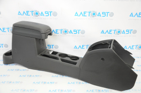 Jeep Patriot 11-17 center console with armrest and cup holders, black plastic